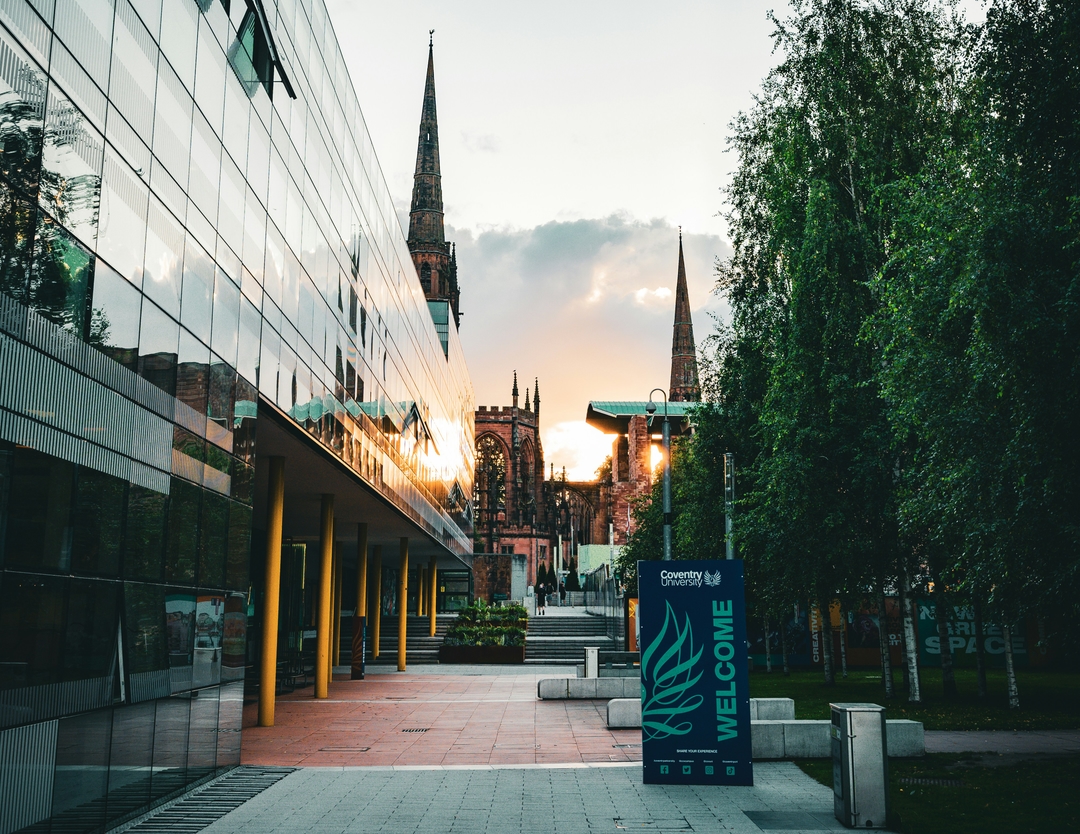 Sunset at Coventry University